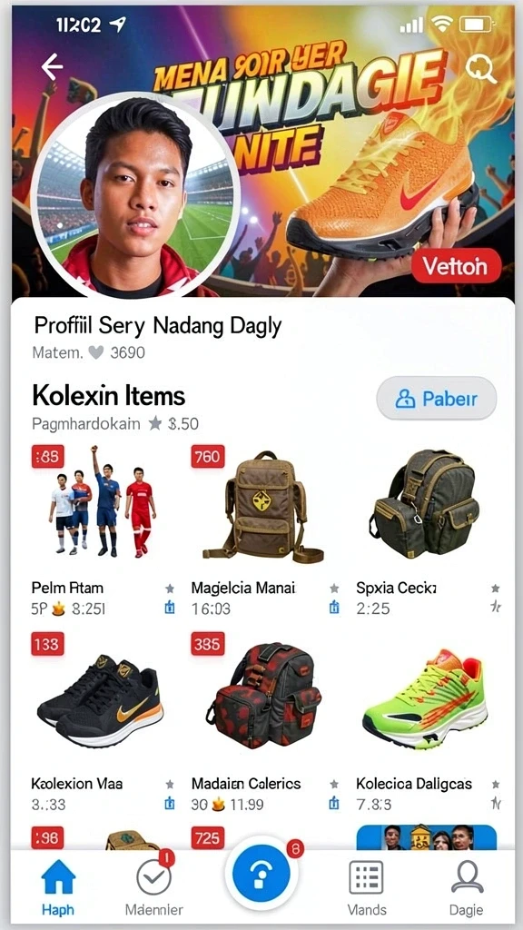 katawin - Leaderboard yang menunjukkan peringkat pemain di seluruh dunia.